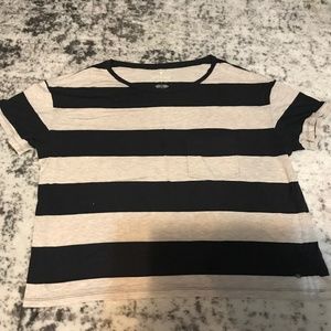 Stripped tee-short sleeve